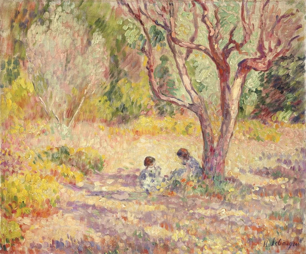 Giochi all'ombra del giardino, 1906 - 1907 ca